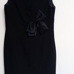 Maggy London Black Backless Dress with Bow